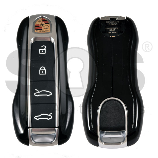 OEM Smart Key for Porsche Buttons:4+1 / Frequency: 433MHz  / Transponder : MLB CHIP LOCKED / Part No:   9J1.959.753.AK   / Keyless GO / Black Edition