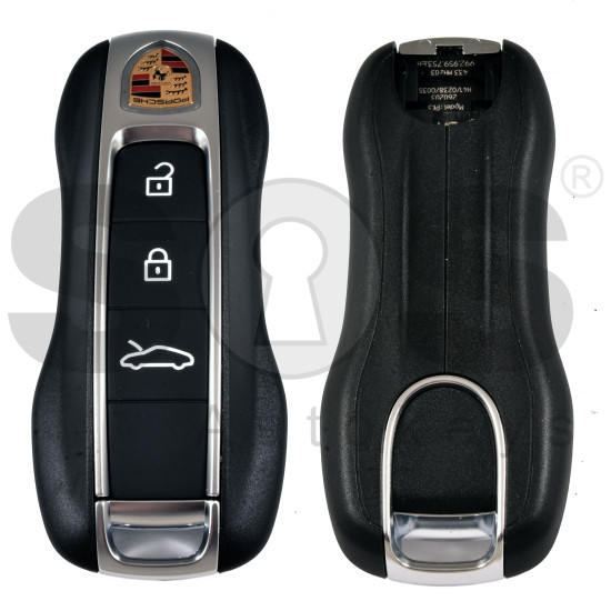 OEM Smart Key for Porsche 2025+ Buttons:3  / Frequency: 315MHz  / Transponder : MLB CHIP LOCKED / Part No:   992959753EJ/992 959 753 EJ   / Keyless GO / BLACK MATT 