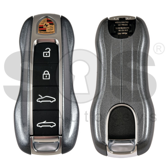 OEM Smart Key for Porsche 2025+ Buttons:4  / Frequency: 434MHz  / Transponder : MLB CHIP LOCKED / Part No:  992959753EM/992 959 753 EM   / Keyless GO /SHINNING GREY COLOR