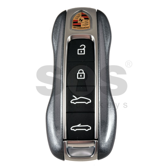 OEM Smart Key for Porsche 2025+ Buttons:4  / Frequency: 434MHz  / Transponder : MLB CHIP LOCKED / Part No:  992959753EM/992 959 753 EM   / Keyless GO /SHINNING GREY COLOR