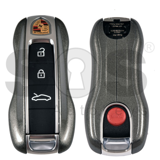 OEM Smart Key for Porsche 2025+ Buttons:3+1 / Frequency: 433MHz  / Transponder : MLB CHIP LOCKED / Part No:  992959753EK/992 959 753 EK   / Keyless GO /  GREY MATT