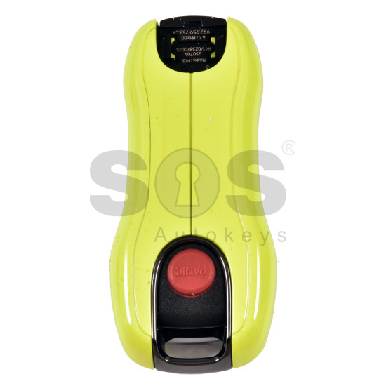OEM Smart Key for Porsche 2025+ Buttons:4 / Frequency: 433MHz  / Transponder : MLB CHIP LOCKED / Part No:  992959753CR/992 959 753 CR  / Keyless GO /  Colour: Bright Yellow