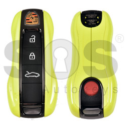 OEM Smart Key for Porsche 2025+ Buttons:4 / Frequency: 433MHz  / Transponder : MLB CHIP LOCKED / Part No:  992959753CR/992 959 753 CR  / Keyless GO /  Colour: Bright Yellow