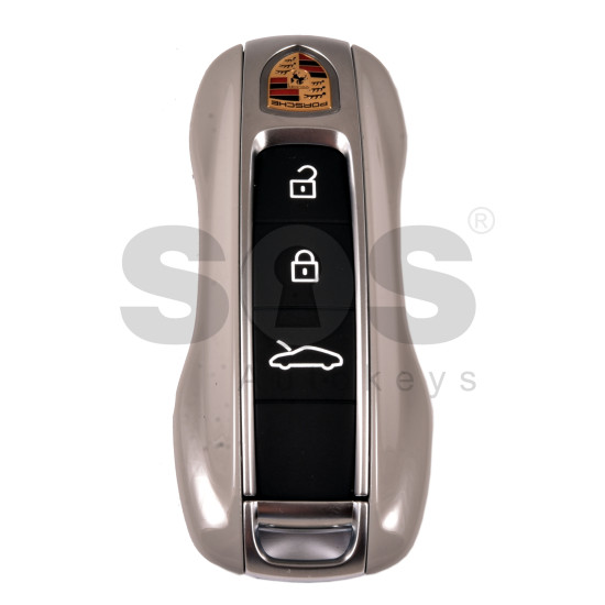 OEM Smart Key for Porsche 2025+ Buttons:3  / Frequency: 315MHz  / Transponder : MLB CHIP LOCKED   / Part No: 992959753EJ/992 959 753 EJ    / SHINING GREY /  CONDITION: RED
