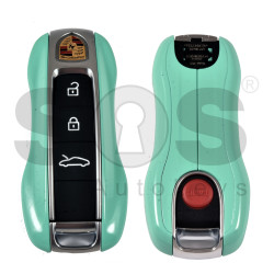 OEM Smart Key for Porsche 2025+ Buttons:3+1  / Frequency: 433MHz  / Transponder : MLB LOCKED  / Part No:  992.959.753.EK  / Keyless GO / COLOR: SHINING MINT
