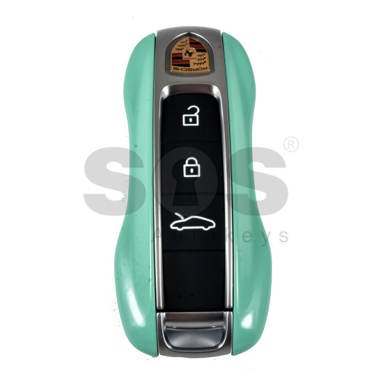 OEM Smart Key for Porsche 2025+ Buttons:3+1  / Frequency: 433MHz  / Transponder : MLB LOCKED  / Part No:  992.959.753.EK  / Keyless GO / COLOR: SHINING MINT