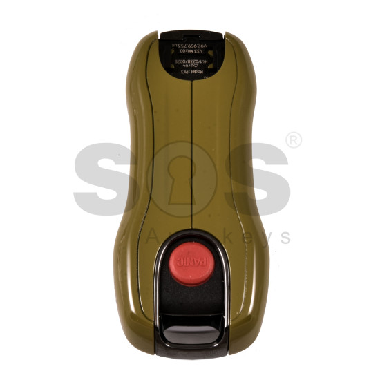 OEM Smart Key for Porsche 2025+ Buttons:3+1  / Frequency: 433MHz  / Transponder : MLB LOCKED  / Part No:  992.959.753.CR  / Keyless GO / COLOR: MILITARY GREEN WITH BLACK MATT