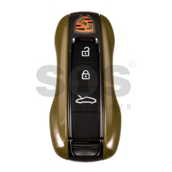 OEM Smart Key for Porsche 2025+ Buttons:3+1 / Frequency: 433MHz / Transponder : MLB LOCKED / Part No: 992.959.753.CR / Keyless GO / COLOR: MILITARY GREEN WITH BLACK MATT OEM Smart Key for Porsche 2025+ Buttons:3+1 / Frequency: 433MHz / Transponder : MLB LOCKED / Part No: 992.959.753.CR / Keyless GO / COLOR: MILITARY GREEN WITH BLACK MATT