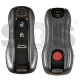 OEM Smart Key for Porsche 2025+ Buttons:3+1  / Frequency: 433MHz  / Transponder : MLB LOCKED  / Part No:  992.959.753.C   / Keyless GO / LIMITED EDITION COLOR: RED WITH SHINING GREY AND BLACK MATT 