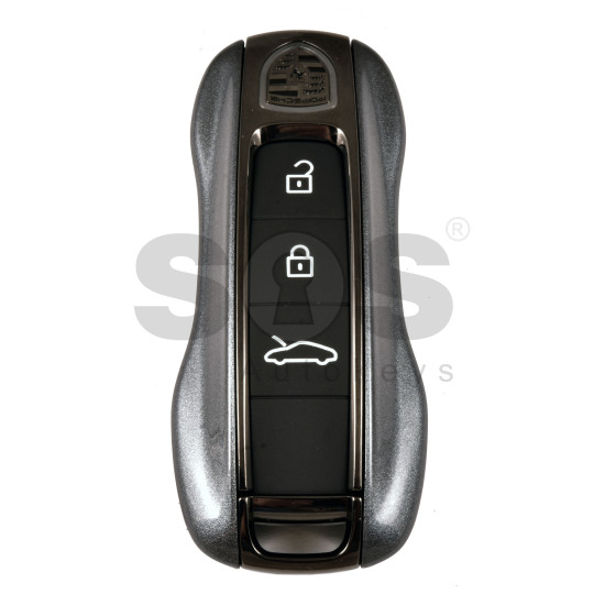 OEM Smart Key for Porsche 2025+ Buttons:3+1  / Frequency: 433MHz  / Transponder : MLB LOCKED  / Part No:  992.959.753.C   / Keyless GO / LIMITED EDITION COLOR: RED WITH SHINING GREY AND BLACK MATT 
