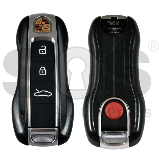 OEM Smart Key for Porsche 2025+ Buttons:3+1  / Frequency: 433MHz  / Transponder : MLB LOCKED  / Part No:  992.959.753.CK  / Keyless GO / COLOR: SHINING GRAFFIT