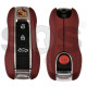 OEM Smart Key for Porsche 2025+ Buttons:3+1  / Frequency: 433MHz  / Transponder : MLB LOCKED  / Part No: 992.959.753.EK / Keyless GO /COLOR: RED LEATHER 