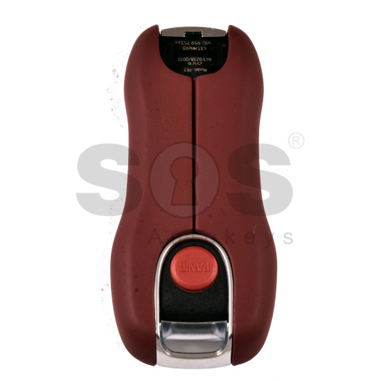 OEM Smart Key for Porsche 2025+ Buttons:3+1  / Frequency: 433MHz  / Transponder : MLB LOCKED  / Part No: 992.959.753.EK / Keyless GO /COLOR: RED LEATHER 