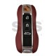 OEM Smart Key for Porsche 2025+ Buttons:3+1  / Frequency: 433MHz  / Transponder : MLB LOCKED  / Part No: 992.959.753.EK / Keyless GO /COLOR: RED LEATHER 