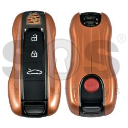 OEM Smart Key for Porsche 2025+ Buttons:3+1  / Frequency: 433MHz  / Transponder : UNKNOWN CHIP LOCKED   / Part No: 92959753CR/992 959 753 CR    / ORANGE WITH BLACK MATT