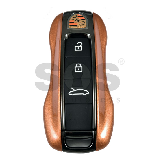 OEM Smart Key for Porsche 2025+ Buttons:3+1  / Frequency: 433MHz  / Transponder : UNKNOWN CHIP LOCKED   / Part No: 92959753CR/992 959 753 CR    / ORANGE WITH BLACK MATT