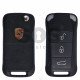 OEM Flip Key for Porsche Cayenne Buttons:3 / Frequency:433MHz / Transponder:PCF7943/ HITAG2/ ID46 / Blade signature:HU66 / Immobiliser System:KESSY