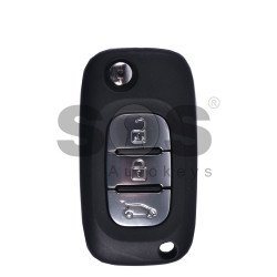 OEM Flip Key for Ren Clio 3 / Fluence Buttons:3 / Frequency:434 MHz / Transponder: PCF 7961M / HITAG AES / Blade signature: VA2 / Immobiliser System:BCM / A LITTLE BIT SCRATCHED