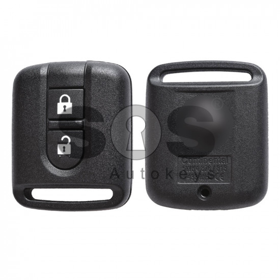 OEM Regular Key Ren Buttons:2 / Frequency:433MHz / Transponder:PCF 7946 / Blade signature:NSN14 / Immobiliser System:BCM / Part No: 28268AX61A