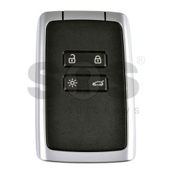 OEM Smart Card Ren Megane 4/ Talisman Buttons:4 / Frequency:433MHz / Transponder:HITAG AES / NCF29A1M/ Blade signature:VA2 / Immobiliser System:BCM / Part. No: 285977147R / Keyless GO /  BLACK-CHROME COLOR