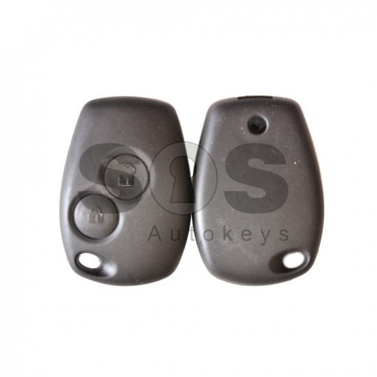 OEM Regular Key for Dacia and Ren 2012+ Buttons:2 / Frequency:434 MHz / Transponder: PCF 7961 / AES / PCF 7939 / Blade signature:VA2/ HU136FH  / Immobiliser System:Johnson control / Part No 805673071R/998108016R 