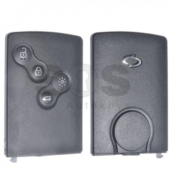 OEM Smart Key Ren Samsung Buttons:4 / Frequency:433MHz / Transponder: PCF7952A / Blade signature:VA2 / Immobiliser System:BCM / Part No: 285971998R / Keyless GO