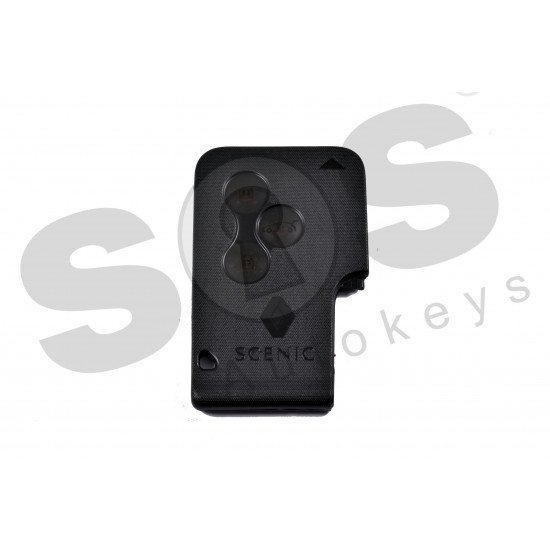OEM Card for Ren Scenic Megane 2 Buttons:3 / Frequency:433MHz / Transponder:HITAG2/ PCF7947/ ID46 / Blade signature:VA2 / Immobiliser system:BCM / Part No: 7701209135 