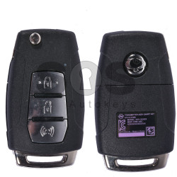 OEM Flip Key for SsangYong Buttons:3 / Frequency:433MHz / Transponder:Tiris DST80 80-Bit (PURPLE)