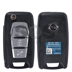 OEM Flip Key for SsangYong Buttons:3 / Frequency:433MHz / Transponder:Tiris DST80 80-Bit (LIGHT BLUE)