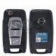 OEM Flip Key for SsangYong Buttons:3 / Frequency:433MHz / Transponder:Tiris DST80 80-Bit (LIGHT BLUE)