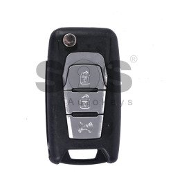 OEM Flip Key for SsangYong Buttons:3 / Frequency:433MHz / Transponder:Tiris DST80 80-Bit (LIGHT BLUE)