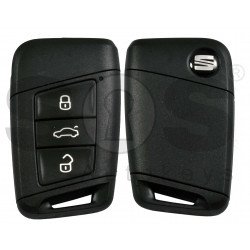 OEM Smart Key for Seat  Buttons:3/ Frequency:434MHz / Transponder:NCP21A2W / Blade signature:HU162T / Immobiliser System:MQB / Part No: 575 959 752 BC/ Keyless GO