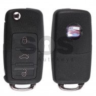 Flip Key for Seat Buttons:3 / Frequency:434MHz / Transponder:ID48/ID48CAN / Blade signature:HU66 / Immobiliser System:Dashboard / Part No: 1J0959753P (Remote Only) Flip Key for Seat Buttons:3 / Frequency:434MHz / Transponder:ID48/ID48CAN / Blade signature:HU66 / Immobiliser System:Dashboard / Part No: 1J0959753P (Remote Only)