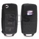 Flip Key for Seat Buttons:3 / Frequency:434MHz / Transponder:ID48/ID48CAN / Blade signature:HU66 / Immobiliser System:Dashboard / Part No: 1J0959753P (Remote Only)