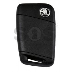 OEM Smart Key for Skoda Superb Facelift Buttons:3 / Frequency:434MHz / Transponder:NCP21A2W/HITAG PRO / Blade signature:HU162T / Immobiliser System:MQB / Part No: 3V0 959 752G/ Keyless GO