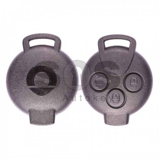 Regular Key for Smart ForTwo Buttons: 3 / Frequency: 433MHz / Transponder: PCF 7941 / Immobiliser System: BCM / Part. No: A4518203797