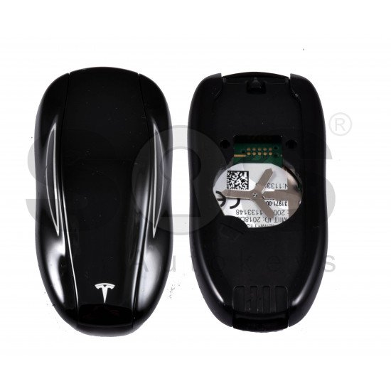 OEM Smart Key for Tesla  Buttons:2 / Frequency:433MHz / Transponder:Tiris TMS 37126 40-Bit / Keyless GO / Without back cover