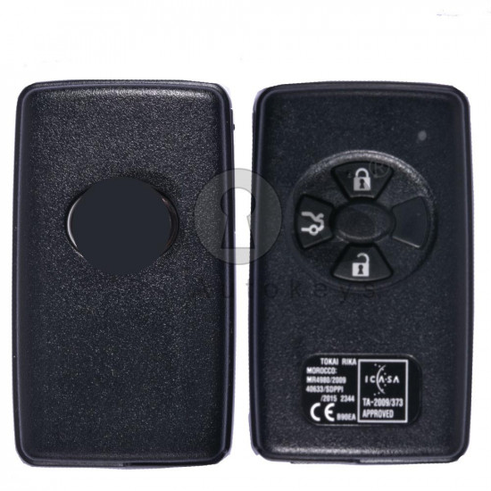 OEM Smart Key for Toy Rav 4 Buttons:3 / Frequency:434 MHz / Transponder:TMS37126 80-Bit DST 4D / First Page:98 / Part No:89904-12230 / Model:B90EA / Keyless Go
