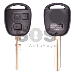 Regular Key  for Toy Land Cruiser 120 Buttons:2 / Frequency:433MHz / Transponder: Texas Crypto/ 4D67/68/70 / First page: 33 / Blade signature:TOY-43 / Part No:89070-60792 (Remote Only)