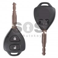 OEM Regular for Toy Buttons:2 / Frequency:433MHz / Transponder:4D67 G-Chip / Model:B41TA / Blade signature:TOY-47 / Immobiliser System: IMMO Box / Part No:89071-0F060 / (Remote Only)
