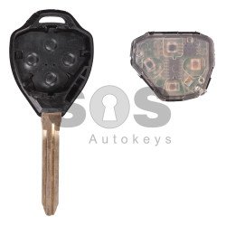 Regular Key for Toy Buttons:4 / Frequency:434 MHz / Transponder:4D67 / Blade signature:TOY-43 / Immobiliser System:IMMO Box (Remote Only)