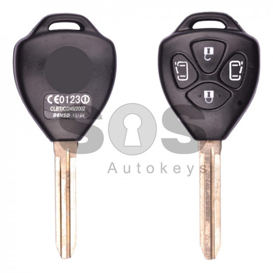 Regular Key for Toy Buttons:4 / Frequency: 434MHz / Transponder: 4D67/68/70 G-CHIP / First Page:32 / Blade signature: TOY-43 / Immobiliser System: Immo Box / (Remote Only)