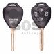 Regular Key for Toy Buttons:4 / Frequency:434 MHz / Transponder:4D67 / Blade signature:TOY-43 / Immobiliser System:IMMO Box (Remote Only)