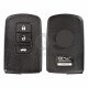 OEM Smart Key for Toy Auris/Rav 4 Buttons:3 / Frequency:434 MHz / Transponder:Tiris TMS 37200 / First Page:88 / Model:BA9EQ / Part No:89904-33501 / Keyless Go