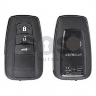 OEM Smart Key for Toy Corolla Buttons:3 / Frequency:434 MHz / Transponder: TMS 37200 / First Page:88 / Model BT2EW / Blade signature:TOY-94 / Immobilser system:Smart System / Keyless Go OEM Smart Key for Toy Corolla Buttons:3 / Frequency:434 MHz / Transponder: TMS 37200 / First Page:88 / Model BT2EW / Blade signature:TOY-94 / Immobilser system:Smart System / Keyless Go