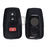 OEM Smart Key for Toy C-HR (USA) Buttons:2+1 / Frequency:315 MHz / Transponder:Texas Crypto/128-bit AES / First Page:A9 / Model: BR1ET / Blade signature:TOY-94 / Immobiliser system:Smart System / Keyless Go OEM Smart Key for Toy C-HR (USA) Buttons:2+1 / Frequency:315 MHz / Transponder:Texas Crypto/128-bit AES / First Page:A9 / Model: BR1ET / Blade signature:TOY-94 / Immobiliser system:Smart System / Keyless Go