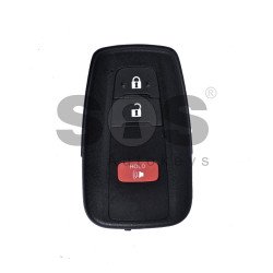 OEM Smart Key for Toyota C-HR (USA) Buttons:2+1 / Frequency:315 MHz / Transponder:Texas Crypto/128-bit AES / First Page:A9 / Model: BR1ET / Blade signature:TOY-94 / Immobiliser system:Smart System / Keyless Go