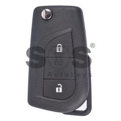 OEM Flip Key For Toy Aygo 2015 + Buttons:2 /Frequency:434MHz /Transponder:Texas Crypto 128-bit AES/Type H/TIRIS RF430 (8A)/First Page: 00 /H39/Blade Signature:HY22/VA2 /Immobiliser System:BCM/Model: VALEO: A03TAA / Part.No 89070 - 0D330 