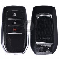 OEM Smart Key for Toy HILUX 2017+ Buttons:2+1 / Frequency:433 MHz / Transponder:Texas Crypto 128-bit AES/RF430 / First Page: 39 / Model:BM1EW / Blade signature:TOY-94 / Immobiliser system:Smart System / Part.No: 89904-0K490 / Keyless Go