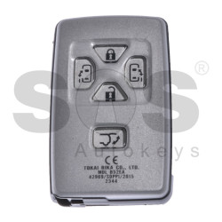 OEM Smart Key for Toy  Buttons:5 / Frequency:434 MHz / Blade signature: TOY 48 / Transponder:Texas Crypto/ID 6D - 67/68/70 - JMA TP xx / First Page:D4 / Model No:ER0043272 / 10 Part. No. 89904-28125